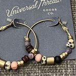 Universal Threads Universal Thread Semi Precious Purple Gold Hoop Earrings & Necklace Set Photo 2
