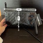 Karl Lagerfeld $178 shinny PATENT LEATHER detachable Crossbody/Wristlet 2 straps Photo 7