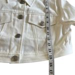 Staud White Cropped Denim Truckee Jacket Size Medium Photo 6