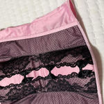 Victoria's Secret Victoria’s Secret Corset Style Tank Top Sz M Medium Pink With Black Lace Photo 5