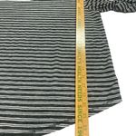 Ann Taylor Loft Women’s Shirt XL Black White Striped Long Sleeve Round Neck Photo 2