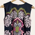 Ted Baker  London Zyta Navy Blue Tapestry Floral Sleeveless Sheath Dress Sz 4 Photo 2
