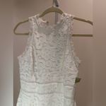 Monique Lhuillier Sheer Lace Slit Gown White 4 NWT Bridal Rehearsal Formal Lace Photo 13