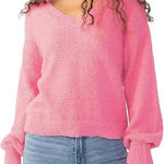 Sanctuary  textured long sleeve pullover V neck sweater, size XL,‎ NWT Photo 0