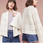 Anthropologie  moth bell sleeves‎ open front cotton sweater cardigan medium Photo 1