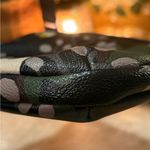 Fossil  Leaf print crossbody purse bag canvas with leather trim pockets Photo 7