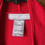 Laura Scott 🔥 RED ASYMMETRICAL STUDDED RED WRAP SWEATER Photo 2