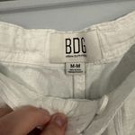 Urban Outfitters BDG  White Linen Blend Wide Leg Pants Drawstring Y2K Size Medium Photo 4