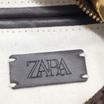 ZARA  Woven Woven Mini Bag Gold Twisted Handle Brown Crossbody Minimal Urban Photo 8