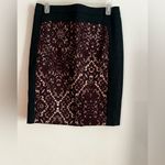 Club Monaco  Edith Pencil Skirt Black & Brown Abstract Print Size 4 Photo 1