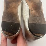 Jimmy Choo  Gwenevere Square-toe Flats in Silver Metallic Leather Photo 10