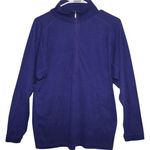 Obermeyer Women's Purple Casual Athletic Long Sleeve Half Zip Sweatshirt Size L Photo 0