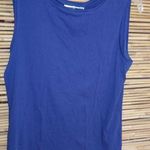 Karen Scott  XLP Sleeveless Cotton Tank Top Petite Plus in Navy Photo 0