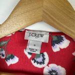 J.Crew  Floral Wrap Dress Sz 0 Red Summer‎ Lightweight Office Casual Bloomcore Photo 5