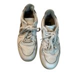 VEJA V-10 Bicolor White/Gold Metallic Low-Top Size 8 Casual Fashion Sneakers. Photo 1