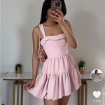 ZARA Blush Pink Mini Dress NWT Size XS Bubble Hem Back Zip Preppy Homecoming Photo 15