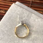 Avon Gold Plated Brilliant Solitaire Ring Size 8 Photo 4