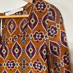 Peaches & Cream Orange Multi Color Aztec Print Light Weight Spring Mini Dress S Photo 2