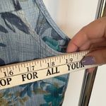 Vintage 90s Whimsigoth Midi Dress Blue Fairy Nymph Floral Vacation Size 10 Photo 8