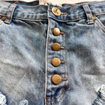 One Teaspoon  Rollers Low Waist long rise extreme curved raw hem‎ Denim Short 28 Photo 11