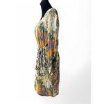 Pullover Swim Suit Coverup Dress Light Layer Tunic Women's S/M Paisley Boho Photo 1