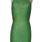 Lovers + Friends  Cerys Sequin Mini Dress in Green Small New Womens Halter Photo 5