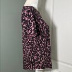 Victoria's Secret Burgundy, pink and Black Leopard Print Tee Photo 4