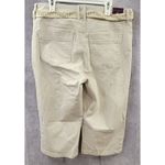 Gloria Vanderbilt  Mila Belted Skimmer Short Capri Jeans Women's Size 6 NWT Photo 3