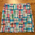 Talbots Madras Plaid Cotton A Line Skirt New 16p Lined Petite Side Zip Photo 6