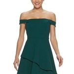 Speechless NWT Dark Green Skater Dress Fit Flare Photo 0