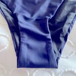 J.Crew Navy Blue Curved-waist cheeky bikini bottom Size Small Photo 2