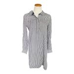 Lilly Pulitzer Womens Navy & White Striped Long Sleeve Shirt Dress - Sz 4 Photo 1