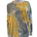 Lush Clothing LUSH women's size medium tie dye sweatshirt, yellow, grey and white Photo 0