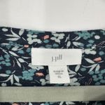 J.Jill  Floral Print Long Sleeve Tunic Top Dress Womens XL Blue Green‎ Casual Photo 2