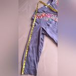 Solitaire Dove Tea Time Garden Tunic top dress gray embroidery colorful size L Photo 5