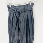 Commando  Faux Leather Paperbag Pants in Black Size Small Photo 2