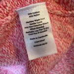 Talbots Cable Knit Mock Neck Sweater Pink Marled Textured Pullover Size Medium Photo 4