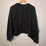 Adidas  Originals Women's Medium Crewneck Black Pullover Sweatshirt - Loose Fit Photo 2