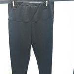 SheIn Trendy Women’s High Waisted Ruched Back Black Athleisure Workout Leggings Photo 2