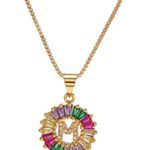 M Letter Necklace Gold Photo 0