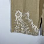 Soft Surroundings NWT Embroidered Crop Pant Size Medium Photo 5