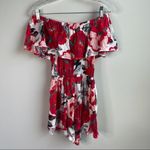 Cupcakes Cashmere off the shoulder‎ floral romper Red Size XS Photo 5