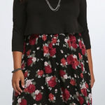 Torrid  floral‎ sweater dress women’s size 1X Photo 0