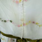 Vintage Floral Embroidered White Maxi Dress Photo 5