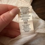 Free People cream & light pink striped off the shoulder button down top size XS Photo 8