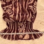 Ceres Beautiful sheer top or swimsuit cover w/ cute ties atâneck andâgathers. Purple Size M Photo 4