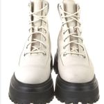 Timberland Sky Boots Women's 8 White Leather Platform Chunky Combat Lace Up NEW Photo 1