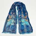 Bundle Lot (2) Laurel Burch & Unbranded 100% Silk Scarves Cats Butterflies Pink Photo 4