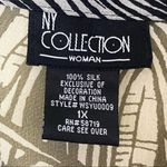 Ny Collection  Silk Sheer Tunic Beaded Blouse Cover Up Size 1X Photo 5