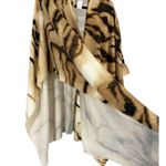 Chico's Chico’s Tiger Print Ruana Wrap Sweater Photo 5